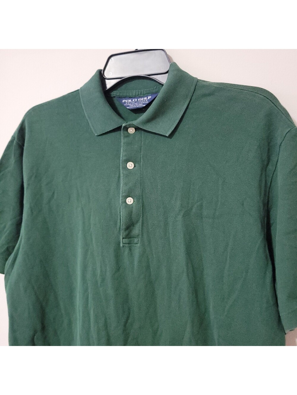 Polo Golf Ralph Lauren Polo Shirt Mens M Green Pima Cotton Short Sleeve Preppy